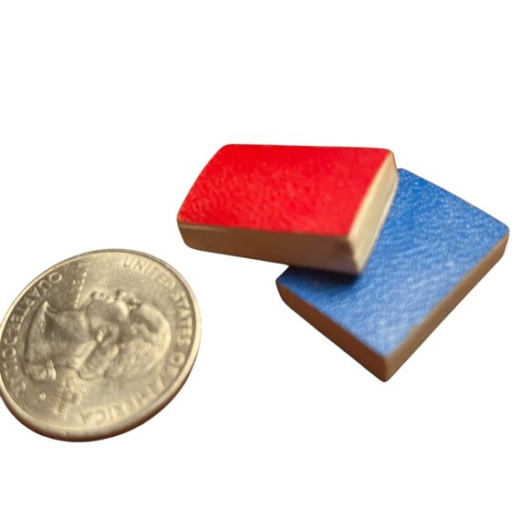 Miniature Dollhouse Accessories Gold Clock +Glass Dome pottery fireplace tools - Picture 7 of 10